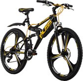 Ks Cycling Fiets Mountainbike volledig 26 inch Bliss zwart-geel - 47 cm