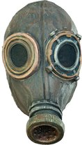 Partychimp Hoofdmasker Wasted Gas Latex Bruin/goud One-size