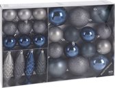 Kerstballen versierset 31 delig Blauw