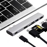USB-C 7 in 1 Hub Adapter Type-C | Thunderbolt 3 | 4K HDMI | USB 3.0 | USB-C PD | SD- Micro SD | voor o.a. MacBook Pro/Air