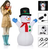 Polo Norte - Opblaasbare Sneeuwman - Motor - Sneeuwpop - LED verlichting - 120 cm