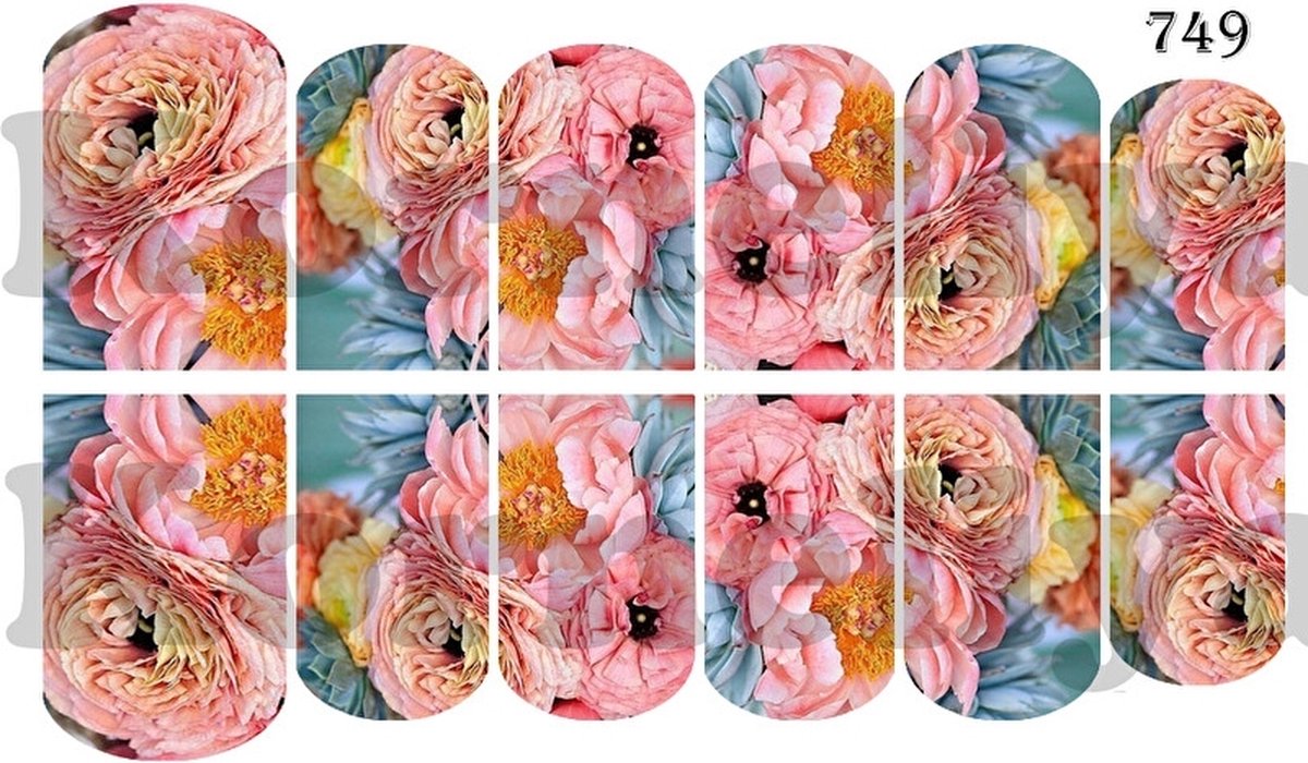 Goedkoopste Water Decal Nail Wrap 749