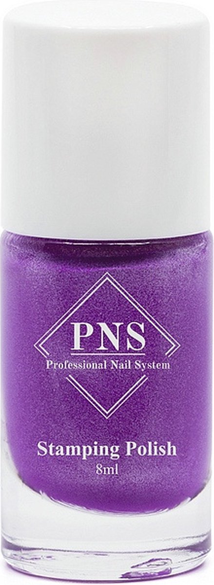 Goedkoopste PNS Stamping Polish No.33 Paars met Glitter