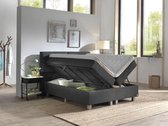 Boxspring bed opslag tweepersoons - antraciet - Quatro Storage