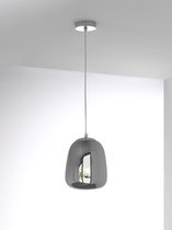 MEO Fano Hanglamp - Glazen kap - Sfeervolle Verlichting - Atmosferische verlichting - Zilver