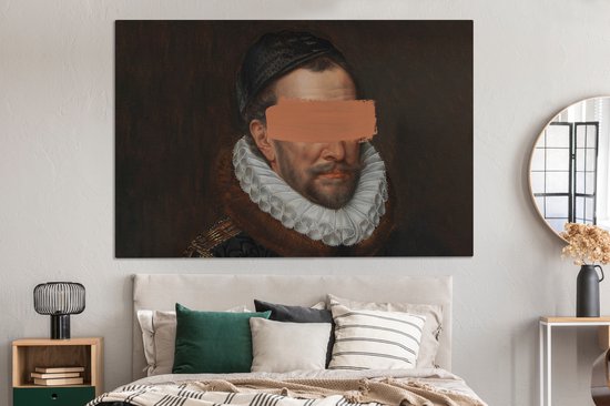 Peinture sur toile Willem van Oranje - Adriaen Thomasz - Peinture - 180x120 cm - Décoration murale XXL