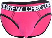 Andrew Christian Almost Naked Cotton Brief Roze - MAAT XL - Heren Ondergoed - Slip voor Man - Mannen Slip