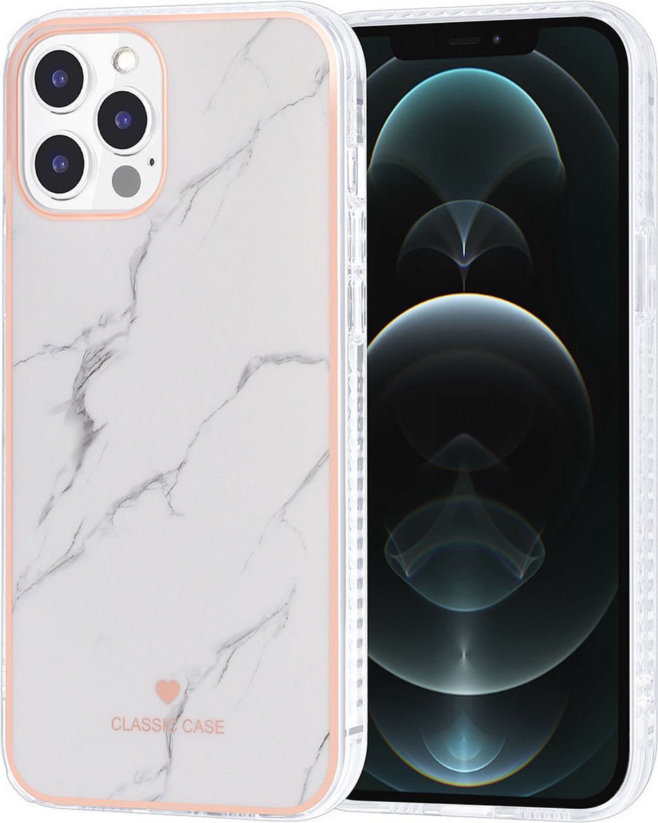 UNIQ Classic Case iPhone 12 Pro Max TPU Backcover hoesje - Marble