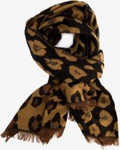 Dames sjaal met luipaardprint - Bruin
