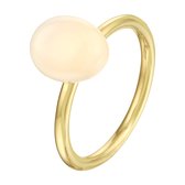 Ring Wit Chalcedoon