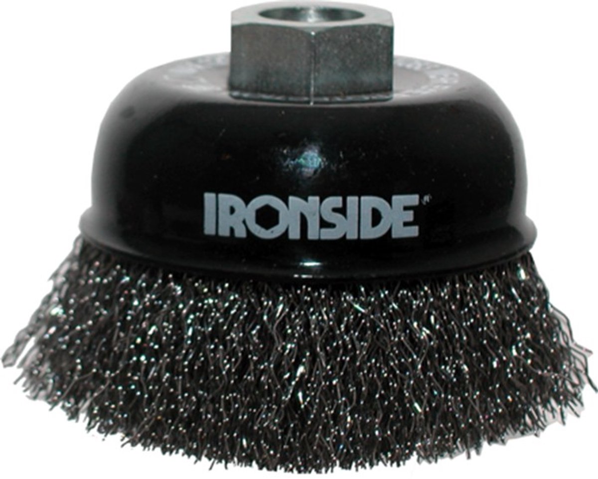 Ironside Komborstel staaldraad gegolfd M14 diameter 75mm