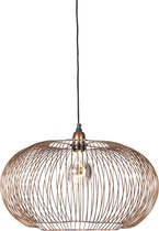 QAZQA finn - Industriele Hanglamp - 1 lichts - Ø 48 cm - Koper - Industrieel - Woonkamer | Slaapkamer | Keuken