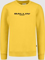 Ballin Amsterdam -  Jongens Slim Fit   Sweater  - Geel - Maat 128