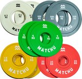 Matchu Sports - Fractional plates - Micro plates - Mini halterschijven - 0,25 t/m 2,5 KG - Set van 10 stuks