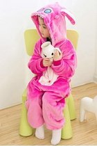 KIMU Onesie Angel, Lilo & Stitch pak kind roze - maat 128-134 - Stitchpak jumpsuit pyjama
