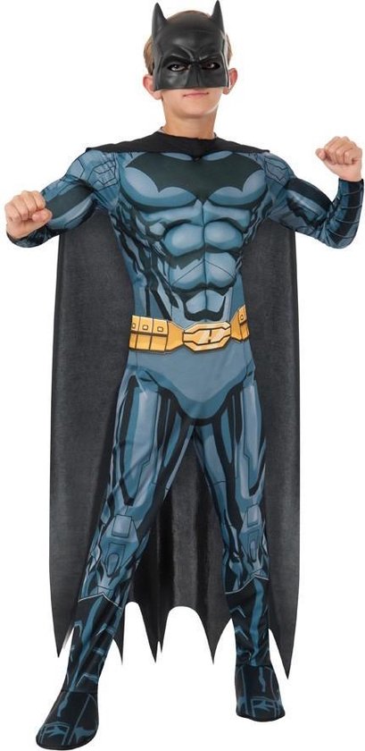 raken lading attribuut Batman pak muscles met cape en masker - maat 140-152 - Marvel kostuum  Batgirl... | bol.com
