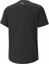 Men’s Short Sleeve T-Shirt Puma Performance Logo Black