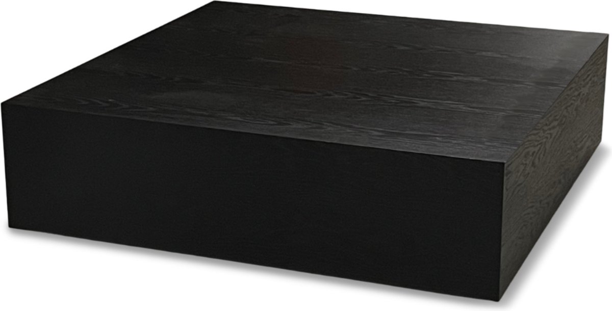 Blackk Interiors - Eiken fineer salontafel - Zwart - 80 x 150 x 40 cm (lxbxh)