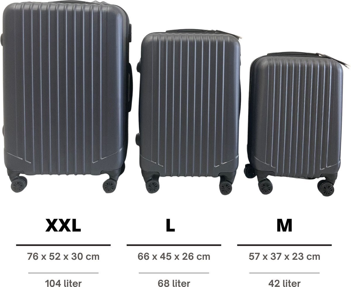 Maison Exclusive - Ensemble de valises rigides 3 pcs Anthracite