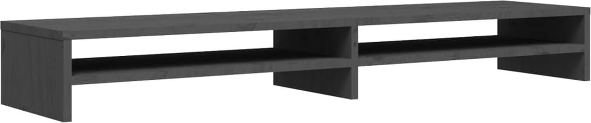 vidaXL-Monitorstandaard-100x24x13-cm-massief-grenenhout-grijs