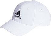 adidas Sportswear Cotton Twill Honkbalpet - Unisex - Wit- Volwassenen (L/XL)