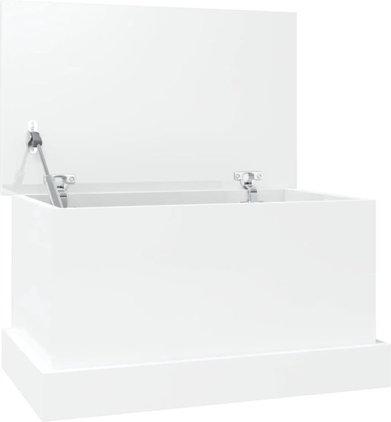 Opbergbox met lade 40,5x40x40 cm bewerkt hout zwart kopen