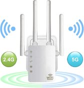 Wifi Versterker 1200 Mbps - NL handleiding - Wifi versterker stopcontact - Draadloos - Wifi Repeater - Wifi Booster - Wit