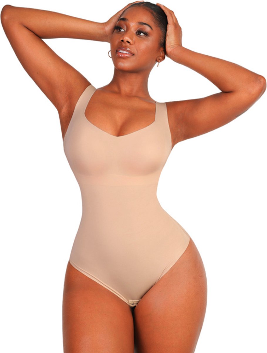 Seamless Bodysuit Shapewear - Mouwloos - nude - M