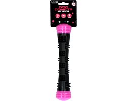 Dog Comets Meteor Ballenwerper 23 cm - Werpstok hond - Rubberen Hondenspeelgoed - Stuiterend - S - Roze
