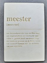 Houten Bedankje Meester | Cadeau kaart | Bedankkaart Meester | Mikki Joan