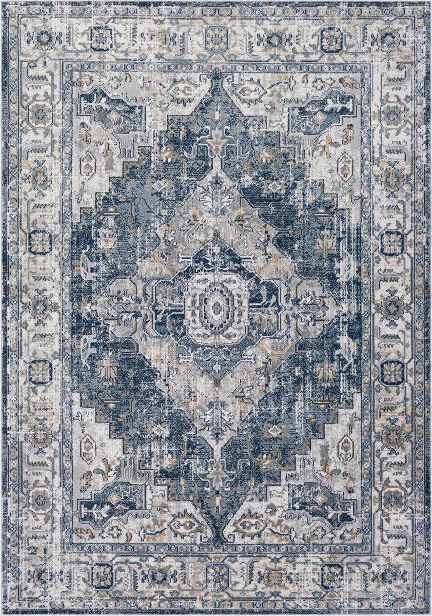 SURYA - DALILA Vintage Oosters Antraciet Tapijt