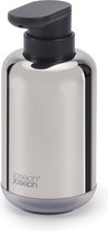 Pompe à savon de Luxe , 7,5 x 8,7 x 15,8 CM, antidérapante, acier inoxydable, Argent - Joseph Joseph | Easy Store