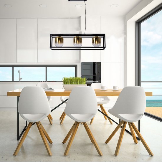 H.W.S Moderne led-hanglamp voor eetkamer hotel hoogte verstelbaar glas keuken gang trap woonkamer kan worden aangepast metalen kristal G4