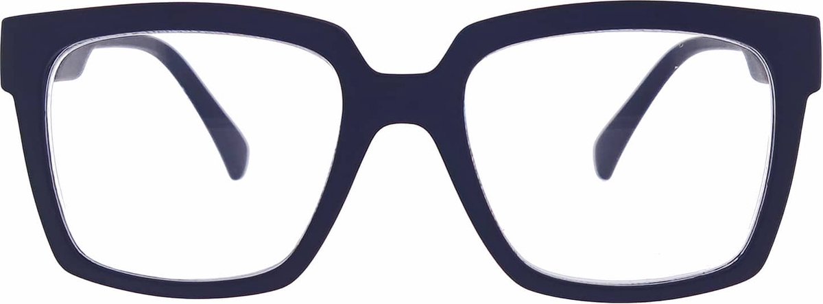 Noci Eyewear TCB031 Remo leesbril - sterkte +2.00 Zwart - Groot montuur - inclusief opbergpouch