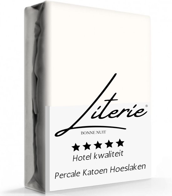 Literie Percale Zachte Katoenen Hoeslaken Crème - 180x210 cm - Hoogwaardige  Kwaliteit... | bol.com