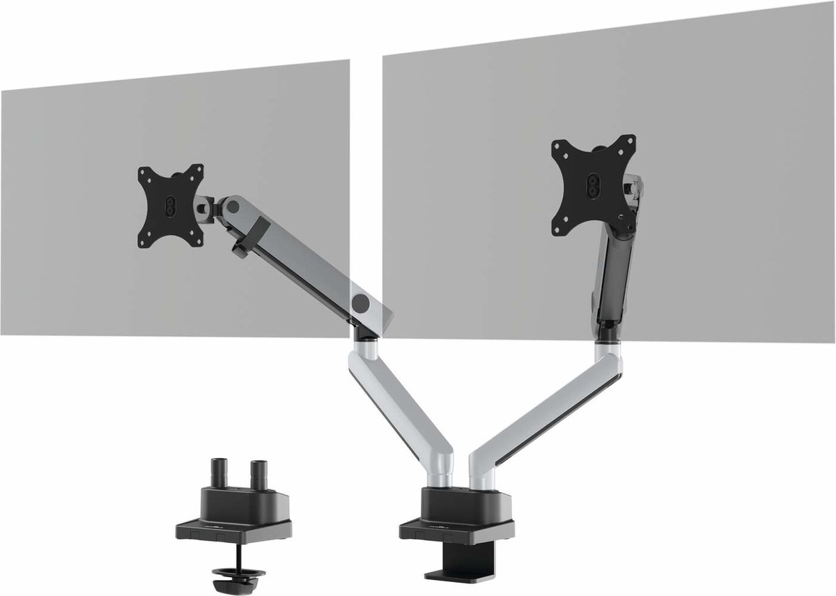 Durable SELECT PLUS Monitor-tafelbeugel 2-voudig 81,3 cm (32) Draaibaar, In hoogte verstelbaar, Kantelbaar, Zwenkbaar