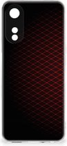 GSM Hoesje OPPO A78 | A58 Backcase TPU Siliconen Hoesje Geruit Rood