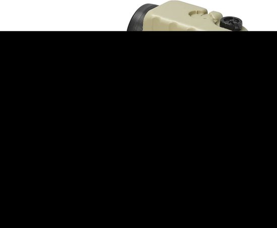 Aquaroll Wastemaster vuilwatertank - 38 liter - met wieltjes - beige - inclusief spanbanden van Aqua — afbeelding 3