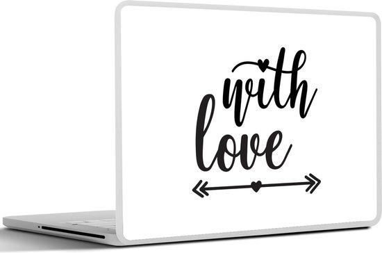 Sticker ordinateur portable - 15,6 pouces - Proverbes - Citations - Avec amour