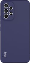 IMAK Slim-Fit TPU Back Cover - Geschikt voor Samsung Galaxy A53 Hoesje - Blauw