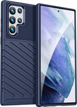 Coverup Rugged Shield TPU Back Cover - Geschikt voor Samsung Galaxy S23 Ultra Hoesje - Blauw