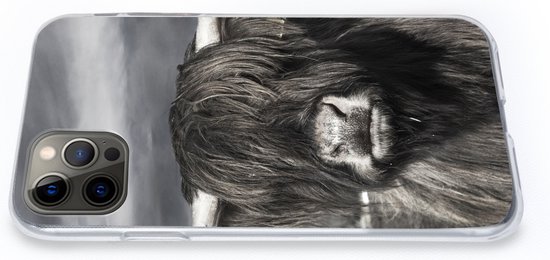 Coque iPhone 13 Pro - Highlander écossais - Animaux - Cornes - Siliconen