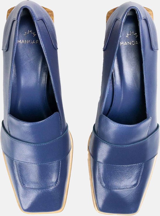 Mangará Louro Vrouwen schoenen - Premium Leer - Blauw - Maat 37