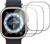 3x Screenprotector geschikt voor Apple Watch Ultra / Ultra 2 49mm - Folie Screen Protector geschikt voor Apple Watch Ultra / Ultra 2 49mm