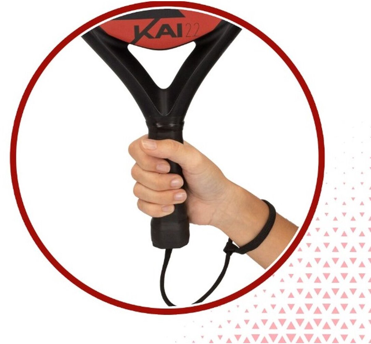 Squashracket Aktive Zwart/Rood (4 Stuks)