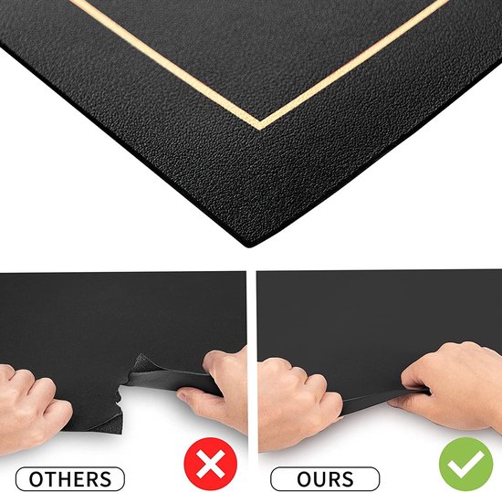 Placemats van PUleer, set van 6 placemats en onderzetters, afwasbaar