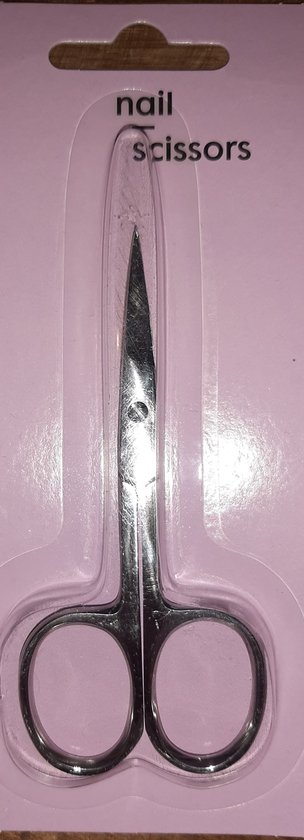 nagelschaar rvs - nagelschaartje - gebogen punt -spits - 9,5 cm