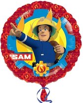 Brandweerman Sam folieballon ø 43 cm.