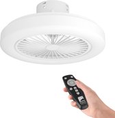 Ortona Ventilateur de plafond LED d:48,5 cm blanc dimmable - Moderne - Idée de lampe - Garantie 2 ans