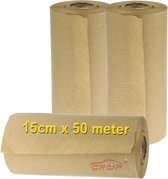 Maskeerpapier Super-Bruin 15cm x 50 meter - Mini-rol